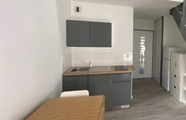 Création d'une petite cuisine grise sur mesure pour un appartement